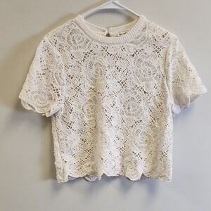 Abercrombie & Fitch Cream Lace Blouse